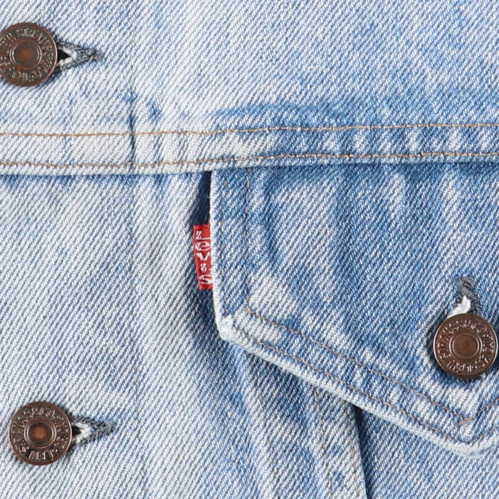 Vintage 80s-90'S Levi's denim jacket with care tag, made in the USA, size XL, men's cotton blue type Vintage Second Hand