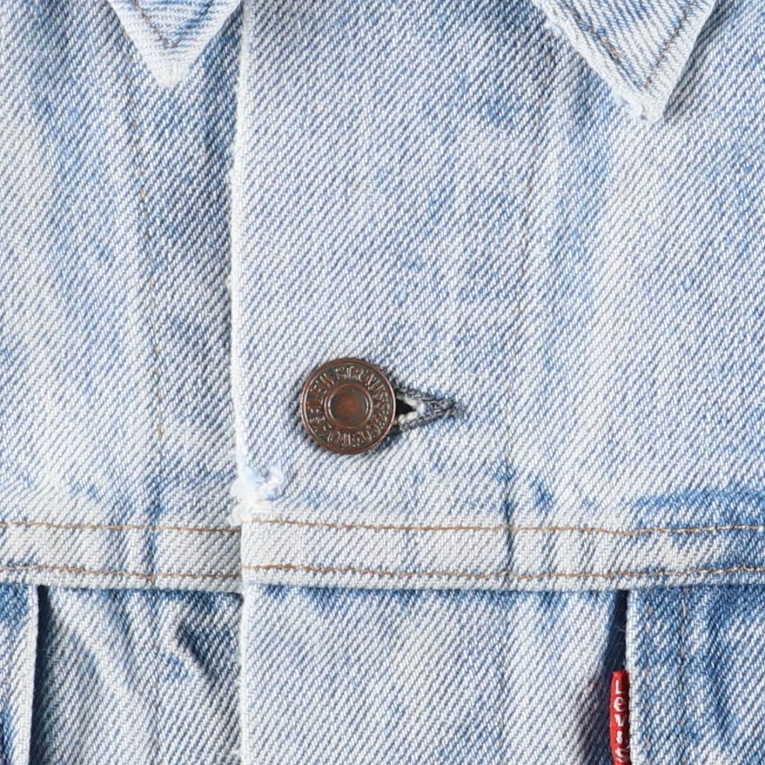 Vintage 80s-90'S Levi's denim jacket with care tag, made in the USA, size XL, men's cotton blue type Vintage Second Hand
