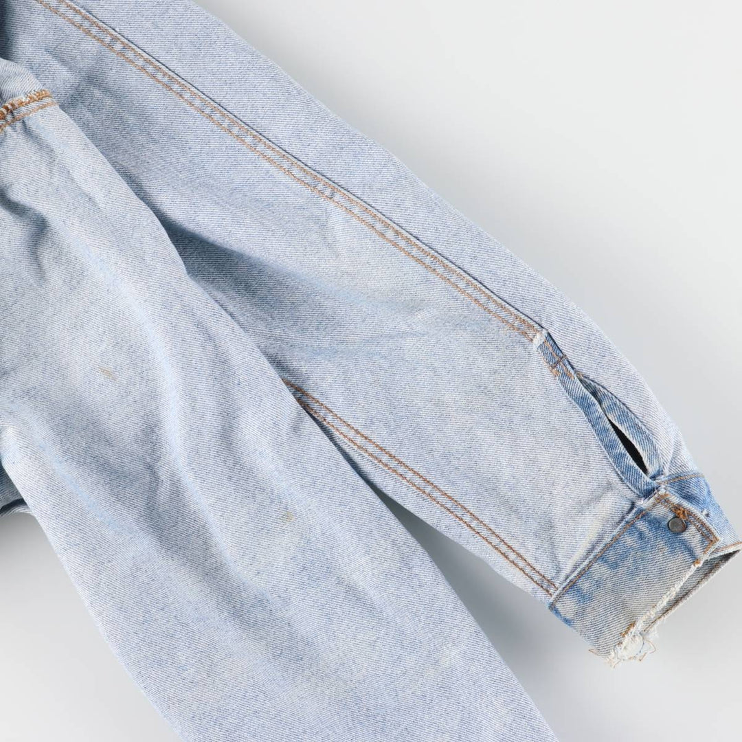 Vintage 80s-90'S Levi's denim jacket with care tag, made in the USA, size XL, men's cotton blue type Vintage Second Hand