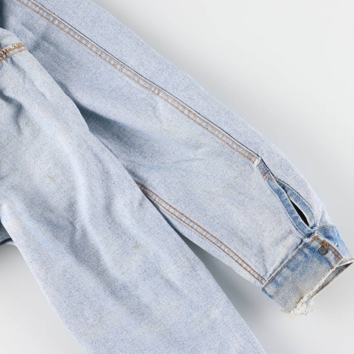 Vintage 80s-90'S Levi's denim jacket with care tag, made in the USA, size XL, men's cotton blue type Vintage Second Hand