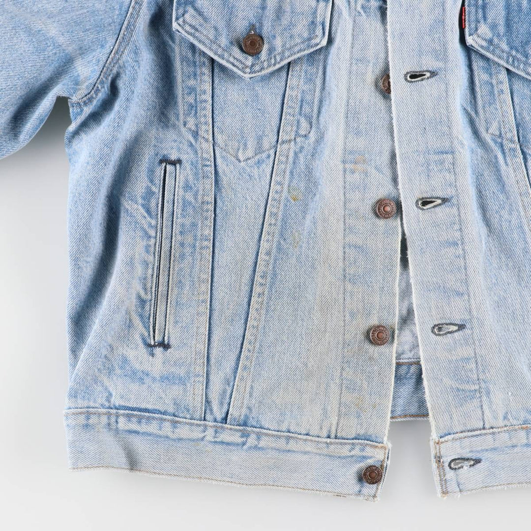Vintage 80s-90'S Levi's denim jacket with care tag, made in the USA, size XL, men's cotton blue type Vintage Second Hand