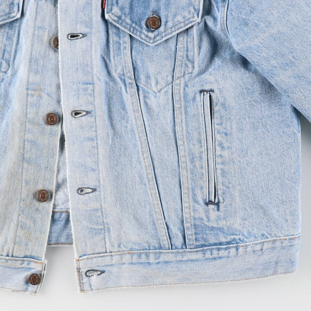 Vintage 80s-90'S Levi's denim jacket with care tag, made in the USA, size XL, men's cotton blue type Vintage Second Hand