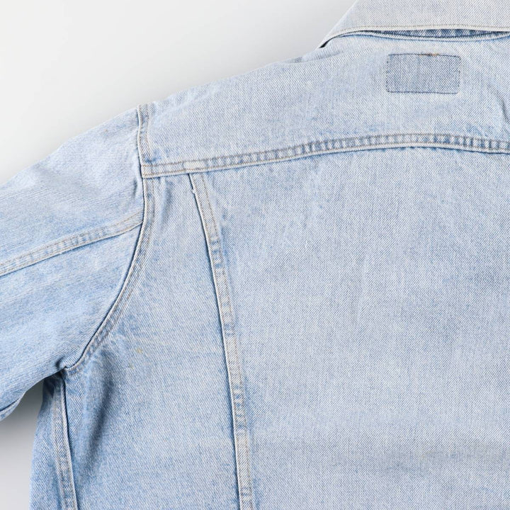 Vintage 80s-90'S Levi's denim jacket with care tag, made in the USA, size XL, men's cotton blue type Vintage Second Hand