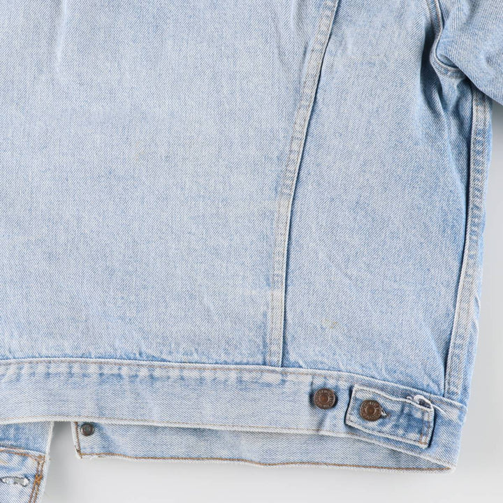 Vintage 80s-90'S Levi's denim jacket with care tag, made in the USA, size XL, men's cotton blue type Vintage Second Hand