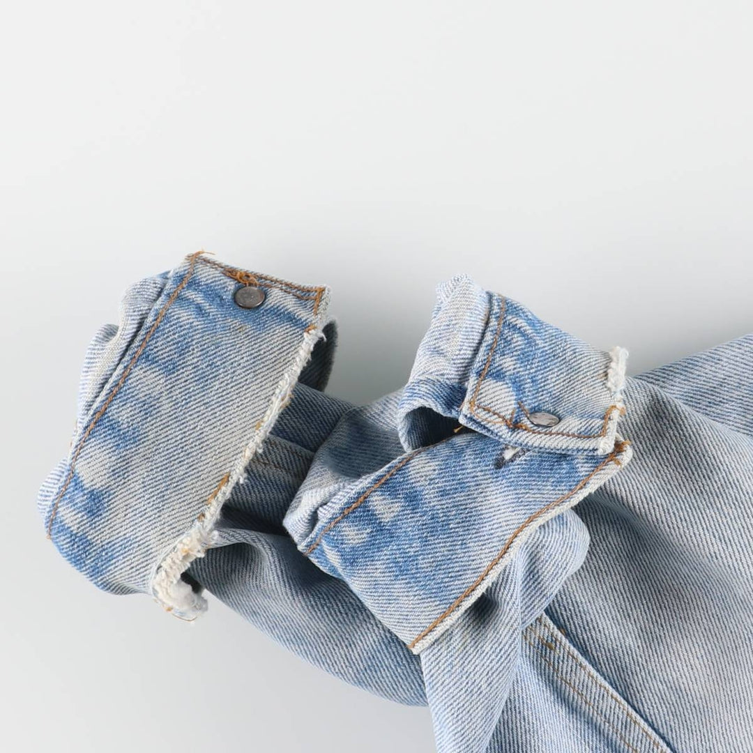 Vintage 80s-90'S Levi's denim jacket with care tag, made in the USA, size XL, men's cotton blue type Vintage Second Hand