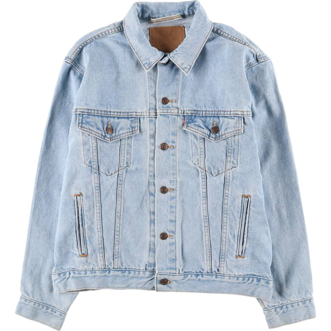 90'S Levi's 70507-0334 denim jacket, denim jacket, made in USA, men's size M, vintage cotton blue type Vintage Second Hand