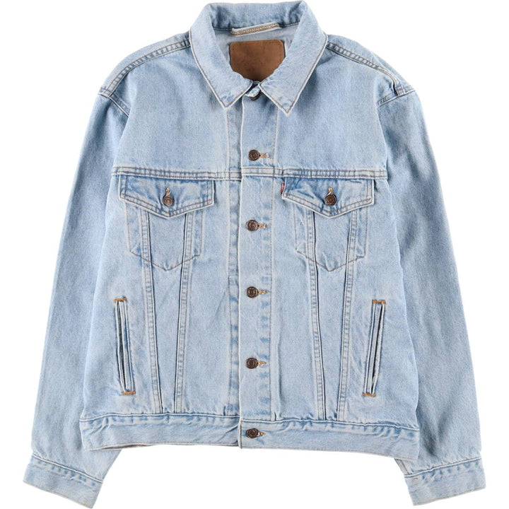 90'S Levi's 70507-0334 denim jacket, denim jacket, made in USA, men's size M, vintage cotton blue type Vintage Second Hand