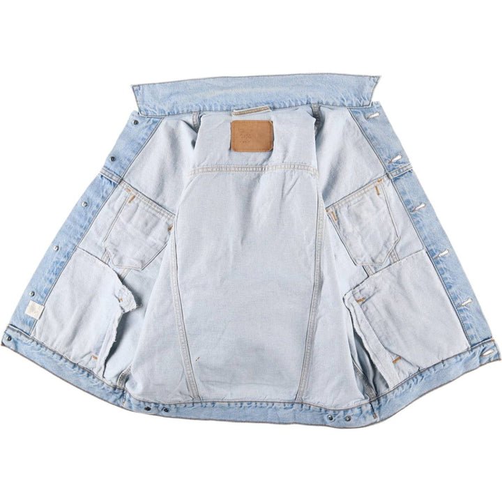 90'S Levi's 70507-0334 denim jacket, denim jacket, made in USA, men's size M, vintage cotton blue type Vintage Second Hand