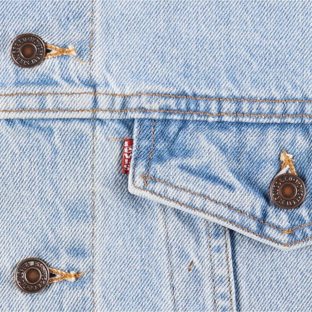 90'S Levi's 70507-0334 denim jacket, denim jacket, made in USA, men's size M, vintage cotton blue type Vintage Second Hand