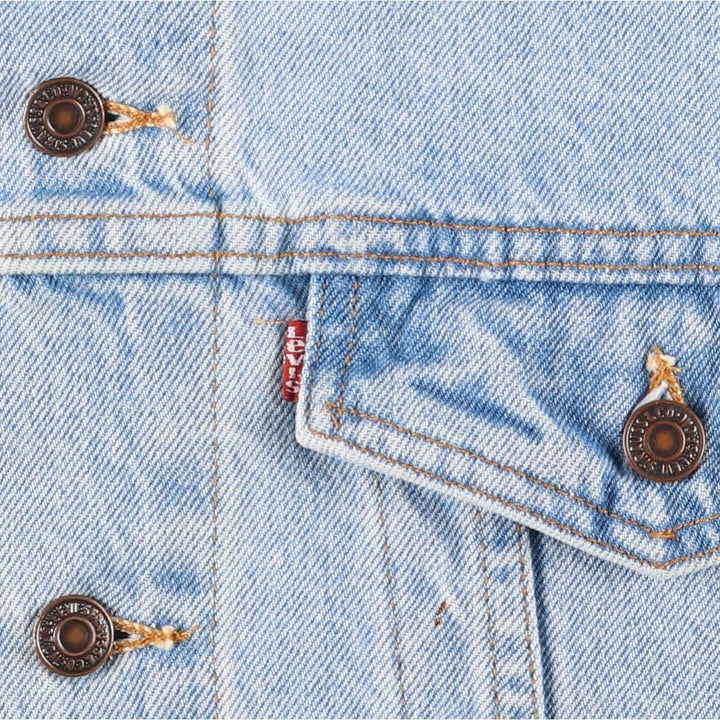 90'S Levi's 70507-0334 denim jacket, denim jacket, made in USA, men's size M, vintage cotton blue type Vintage Second Hand