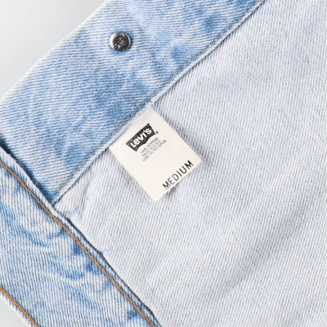 90'S Levi's 70507-0334 denim jacket, denim jacket, made in USA, men's size M, vintage cotton blue type Vintage Second Hand