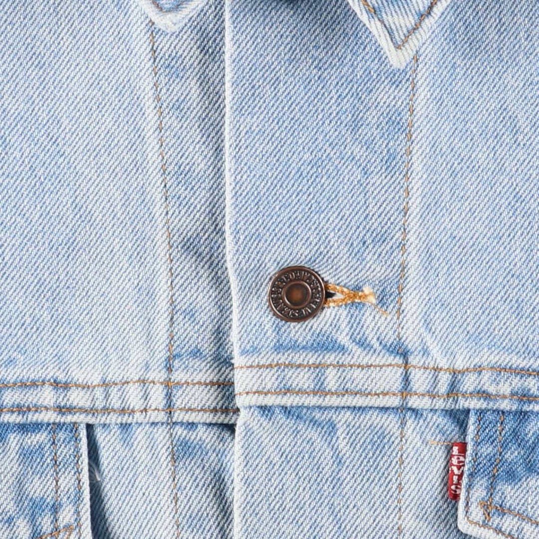90'S Levi's 70507-0334 denim jacket, denim jacket, made in USA, men's size M, vintage cotton blue type Vintage Second Hand