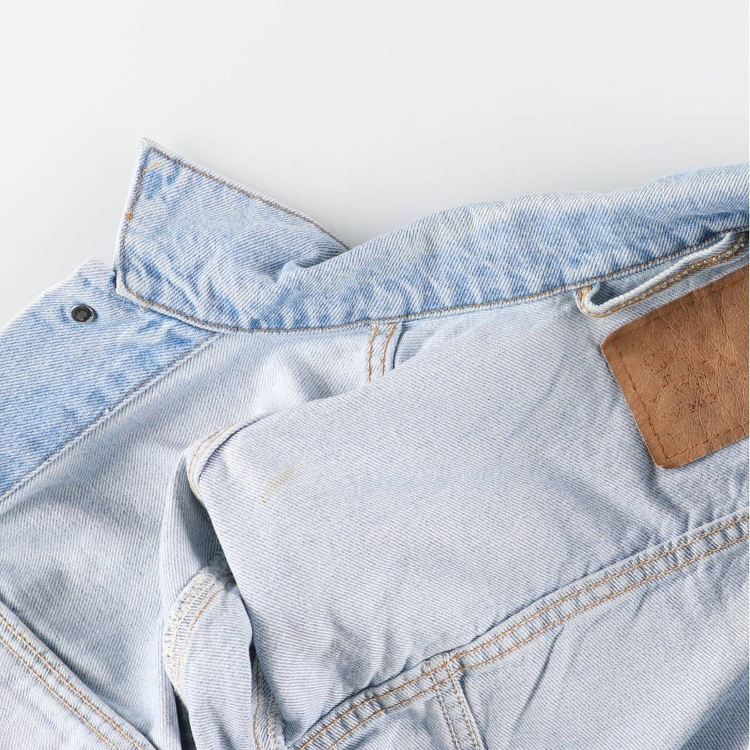 90'S Levi's 70507-0334 denim jacket, denim jacket, made in USA, men's size M, vintage cotton blue type Vintage Second Hand