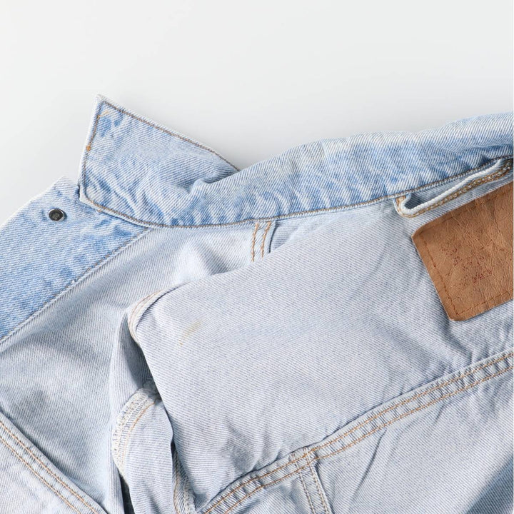 90'S Levi's 70507-0334 denim jacket, denim jacket, made in USA, men's size M, vintage cotton blue type Vintage Second Hand