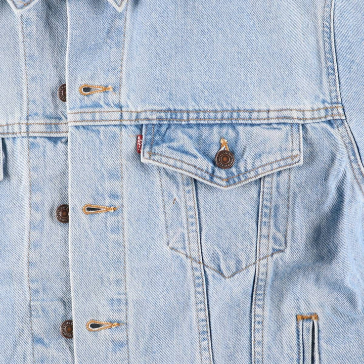 90'S Levi's 70507-0334 denim jacket, denim jacket, made in USA, men's size M, vintage cotton blue type Vintage Second Hand