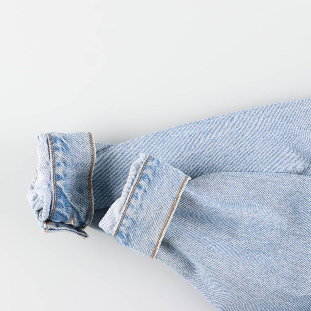 90'S Levi's 70507-0334 denim jacket, denim jacket, made in USA, men's size M, vintage cotton blue type Vintage Second Hand