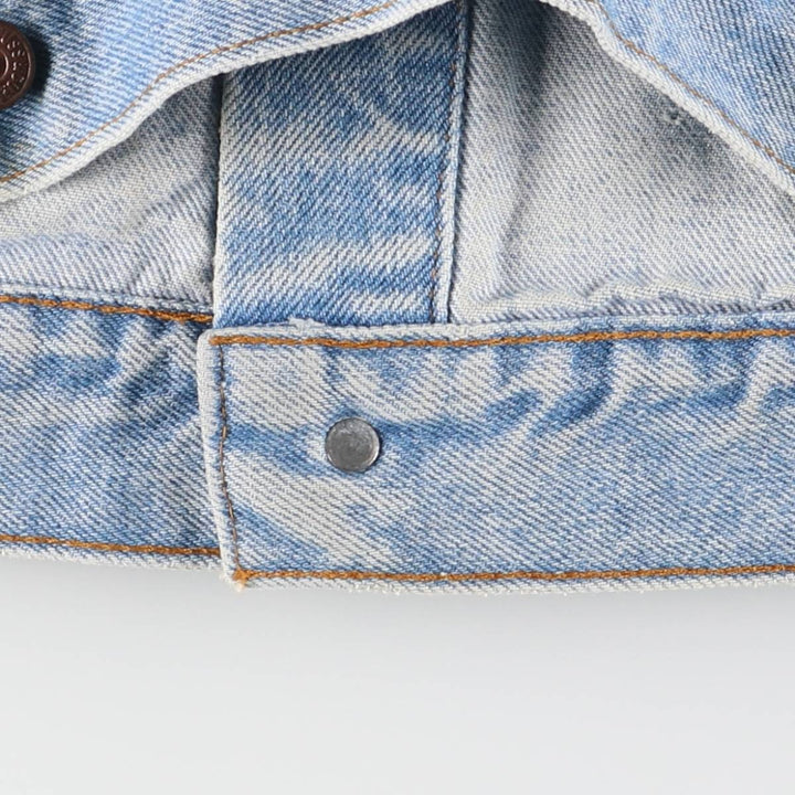 90'S Levi's 71506-0214 Stars and Stripes Custom Denim Jacket, Made in USA, Men's Size Small, Vintage cotton blue type Vintage Second Hand