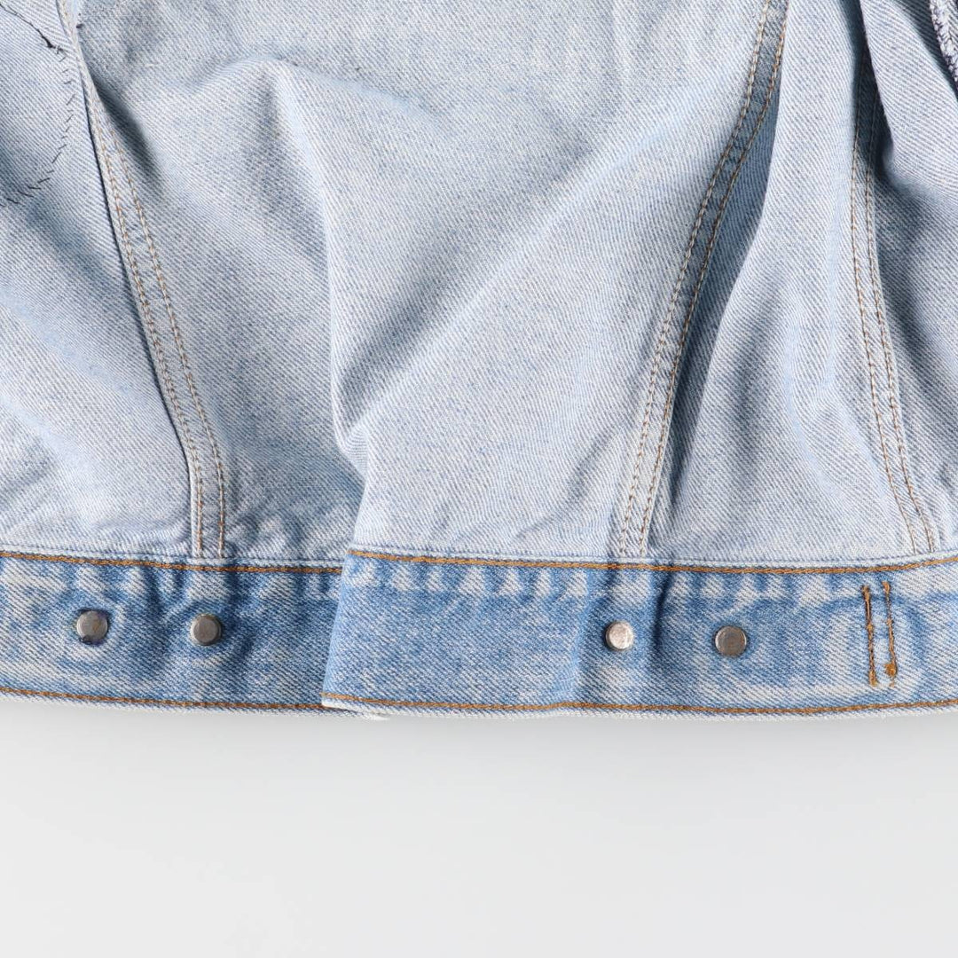 90'S Levi's 71506-0214 Stars and Stripes Custom Denim Jacket, Made in USA, Men's Size Small, Vintage cotton blue type Vintage Second Hand