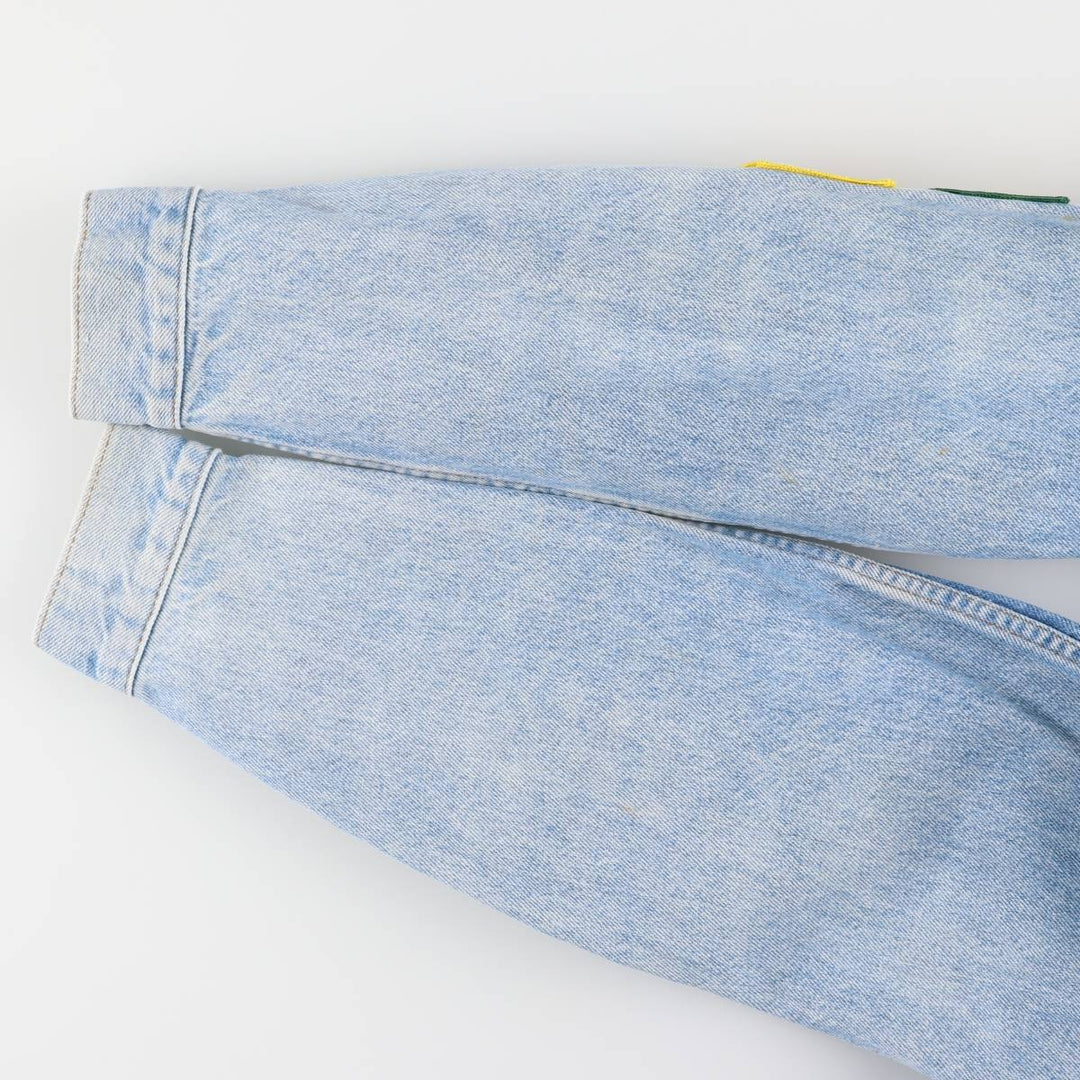 90'S Levi's 71506-0214 Stars and Stripes Custom Denim Jacket, Made in USA, Men's Size Small, Vintage cotton blue type Vintage Second Hand