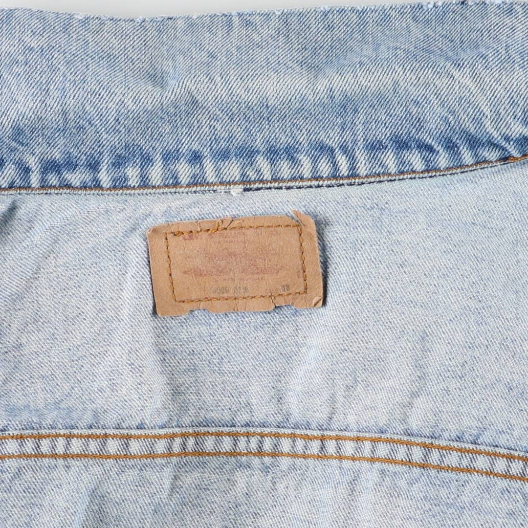 ~90'S Levi's denim jacket, denim jacket, made in the USA, men's size S, vintage cotton blue type Vintage Second Hand