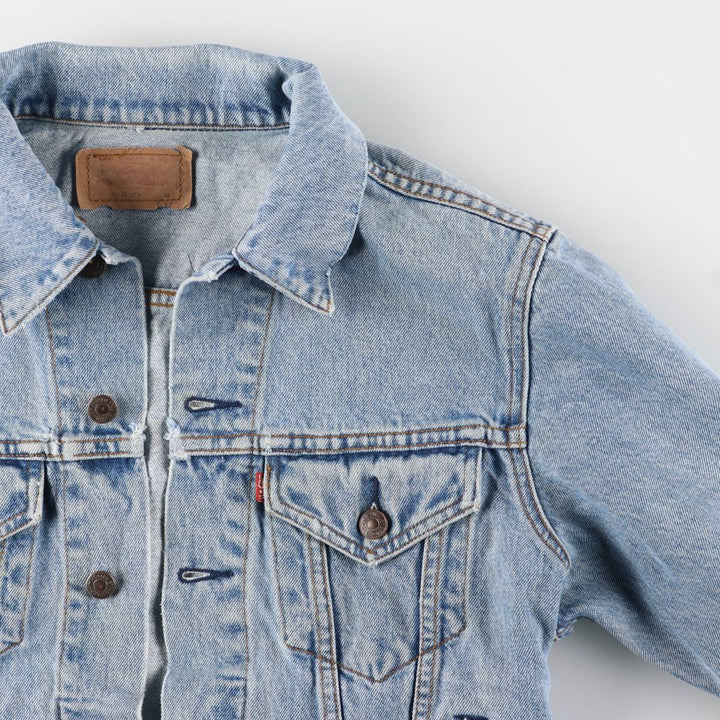 ~90'S Levi's denim jacket, denim jacket, made in the USA, men's size S, vintage cotton blue type Vintage Second Hand