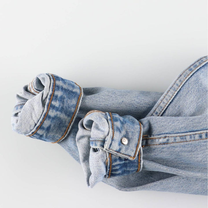 ~90'S Levi's denim jacket, denim jacket, made in the USA, men's size S, vintage cotton blue type Vintage Second Hand