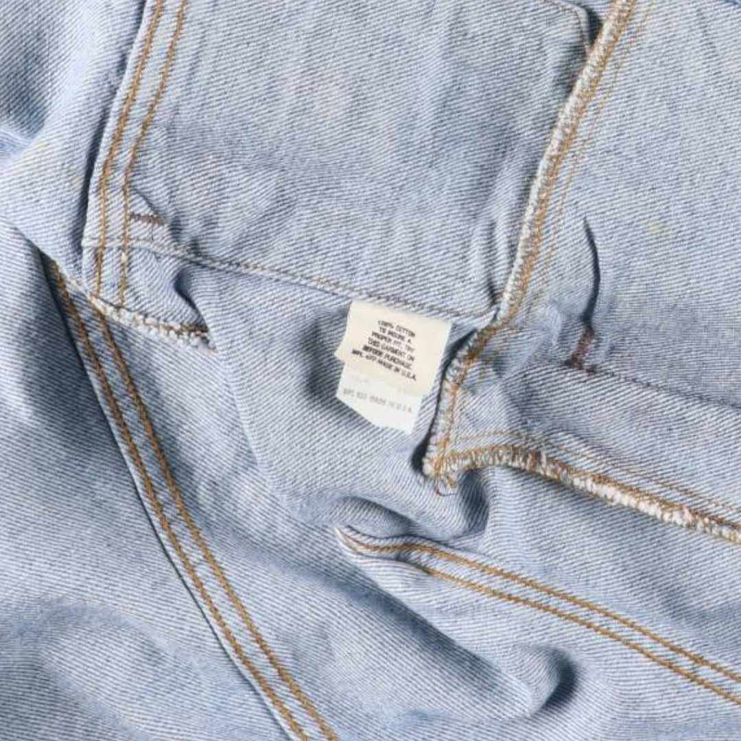 80'S Levi's 70506-0214 denim jacket, denim jacket, made in USA, men's size S, vintage cotton blue type Vintage Second Hand