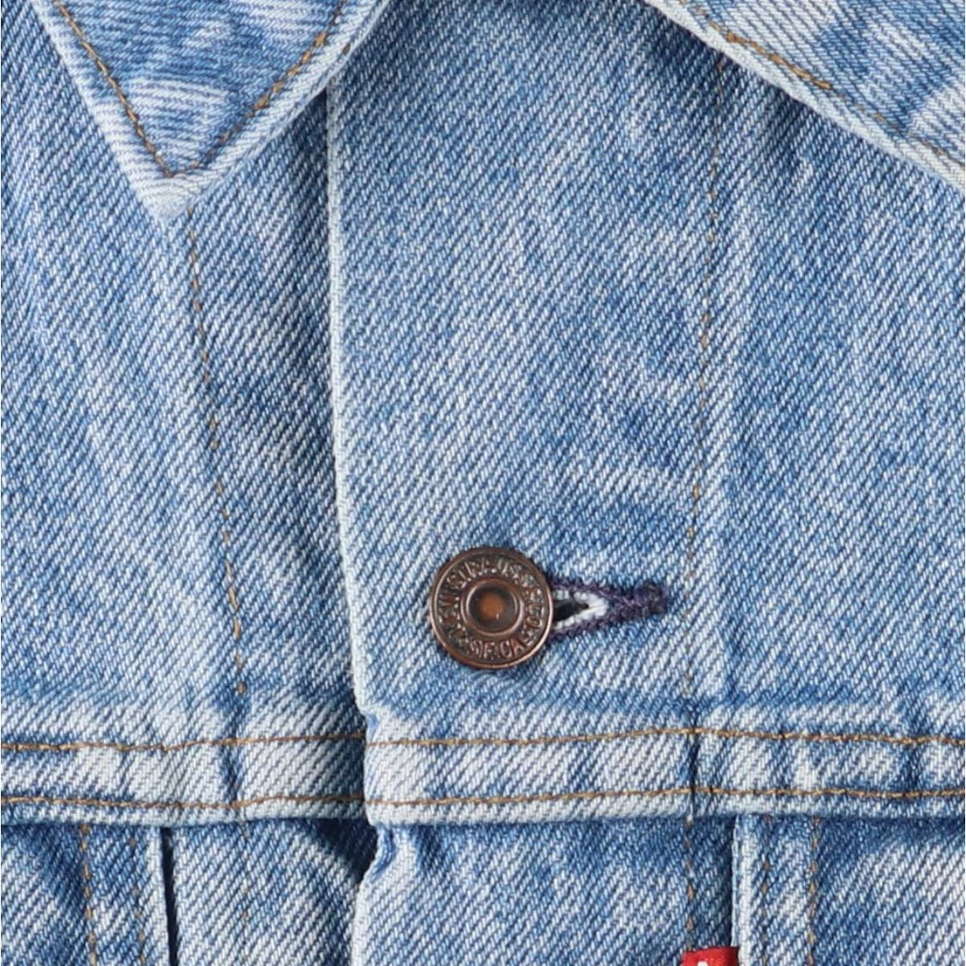 80'S Levi's 70506-0214 denim jacket, denim jacket, made in USA, men's size S, vintage cotton blue type Vintage Second Hand