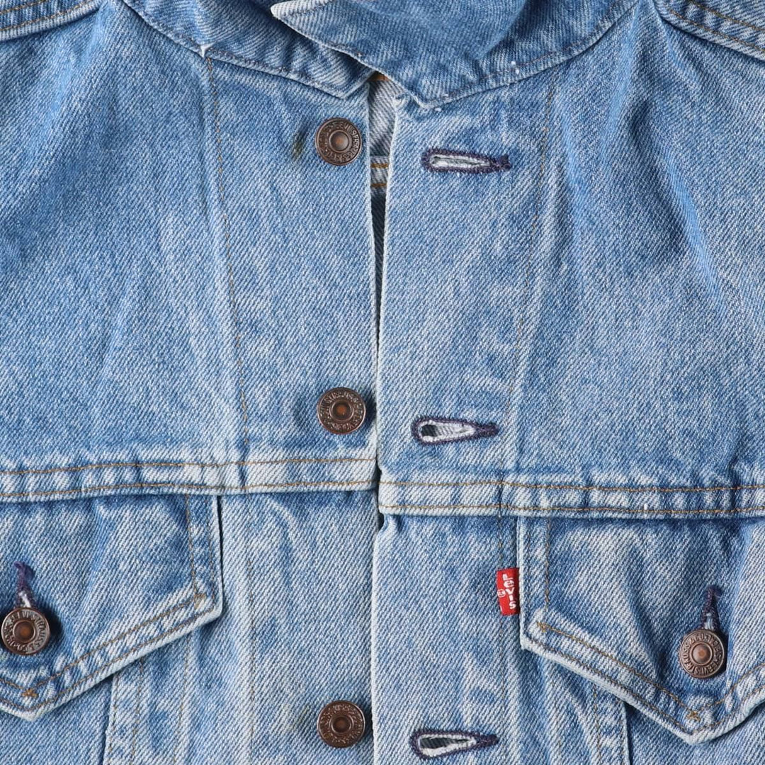80'S Levi's 70506-0214 denim jacket, denim jacket, made in USA, men's size S, vintage cotton blue type Vintage Second Hand
