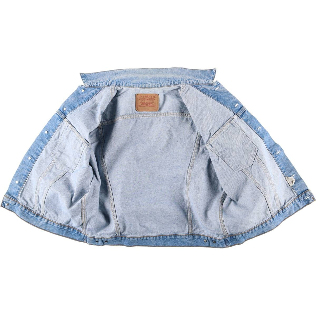 Vintage 80s-90'S Levi's 75505-0212 Orange Tab Denim Jacket, Made in Canada, Men's Size L cotton blue type Vintage Second Hand