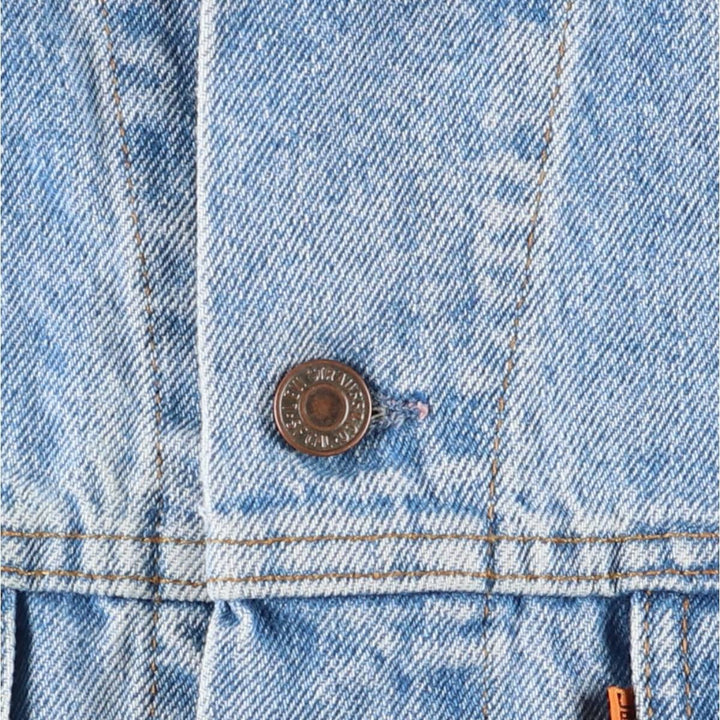 Vintage 80s-90'S Levi's 75505-0212 Orange Tab Denim Jacket, Made in Canada, Men's Size L cotton blue type Vintage Second Hand