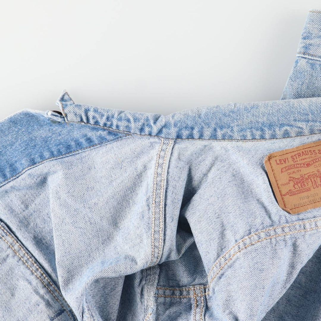 Vintage 80s-90'S Levi's 75505-0212 Orange Tab Denim Jacket, Made in Canada, Men's Size L cotton blue type Vintage Second Hand