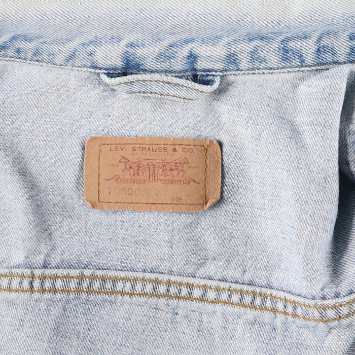 90'S Levi's 70500-0283 Lightweight Denim Jacket, Vintage cotton blue type Vintage Second Hand