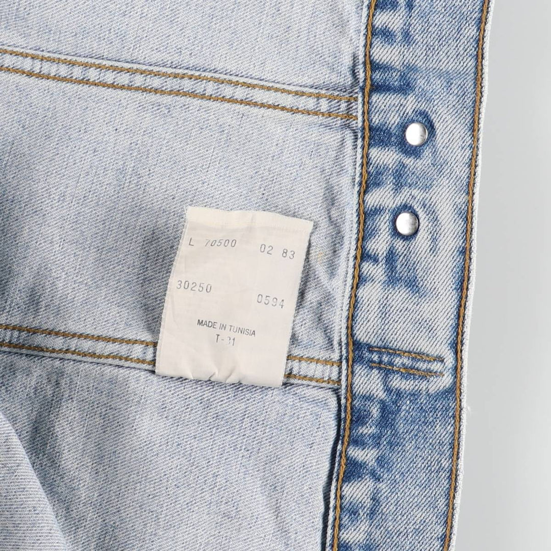 90'S Levi's 70500-0283 Lightweight Denim Jacket, Vintage cotton blue type Vintage Second Hand