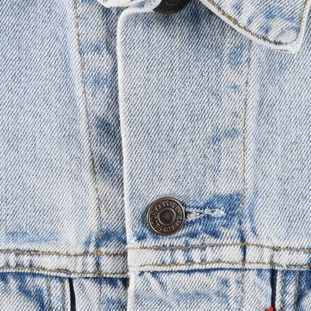 90'S Levi's 70500-0283 Lightweight Denim Jacket, Vintage cotton blue type Vintage Second Hand