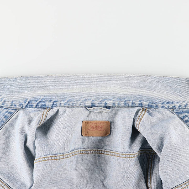 90'S Levi's 70500-0283 Lightweight Denim Jacket, Vintage cotton blue type Vintage Second Hand