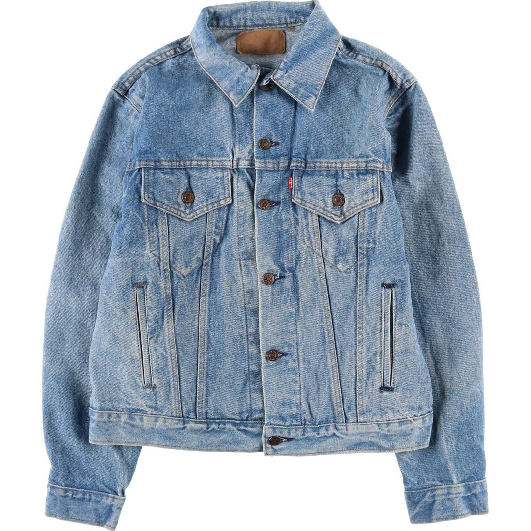 80'S Levi's 70506-0214 denim jacket, denim jacket, made in USA, men's size M, vintage unclear blue type Vintage Second Hand