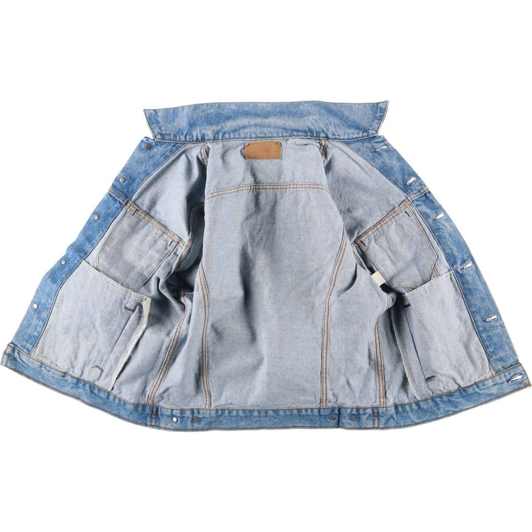 80'S Levi's 70506-0214 denim jacket, denim jacket, made in USA, men's size M, vintage unclear blue type Vintage Second Hand