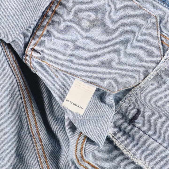 80'S Levi's 70506-0214 denim jacket, denim jacket, made in USA, men's size M, vintage unclear blue type Vintage Second Hand