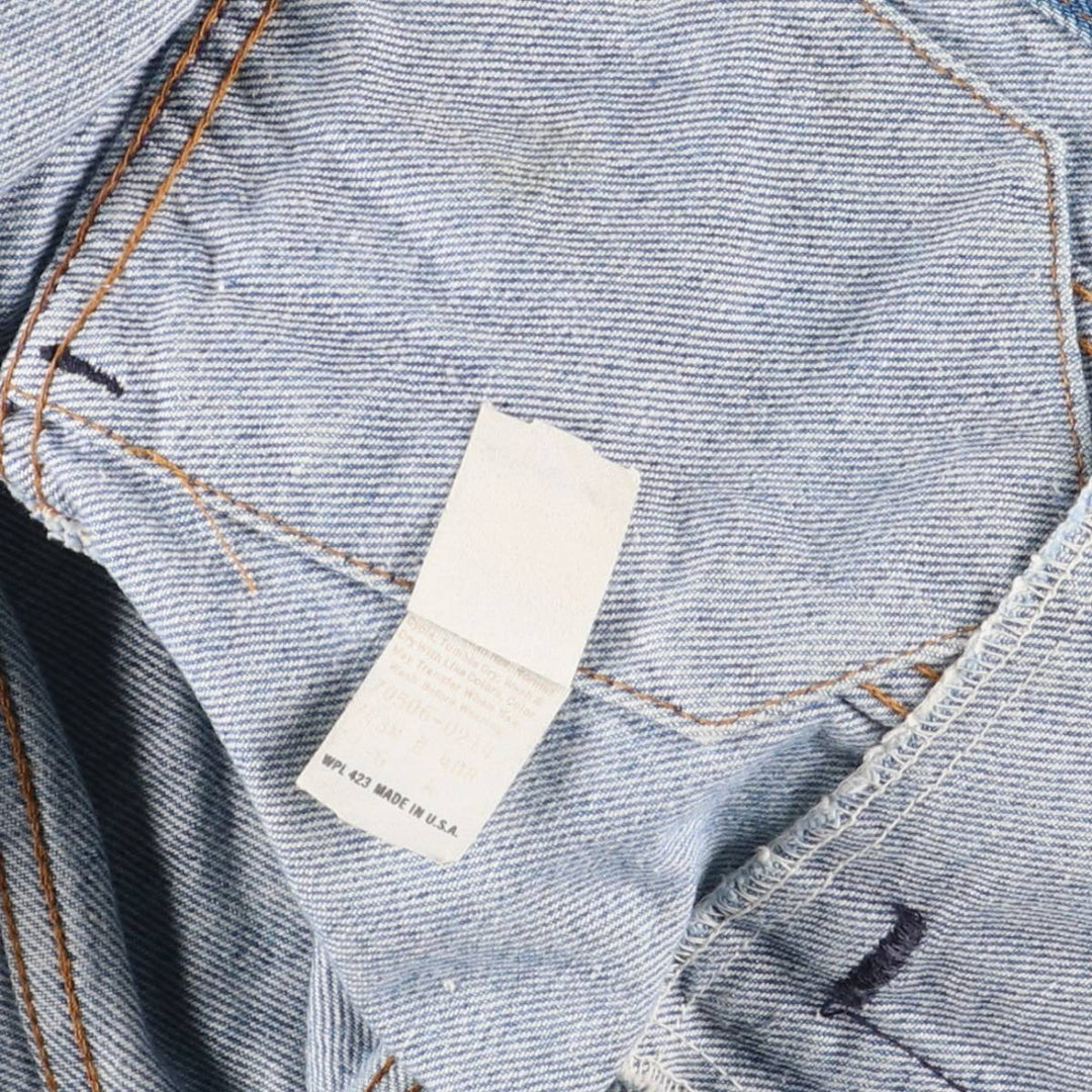 80'S Levi's 70506-0214 denim jacket, denim jacket, made in USA, men's size M, vintage unclear blue type Vintage Second Hand