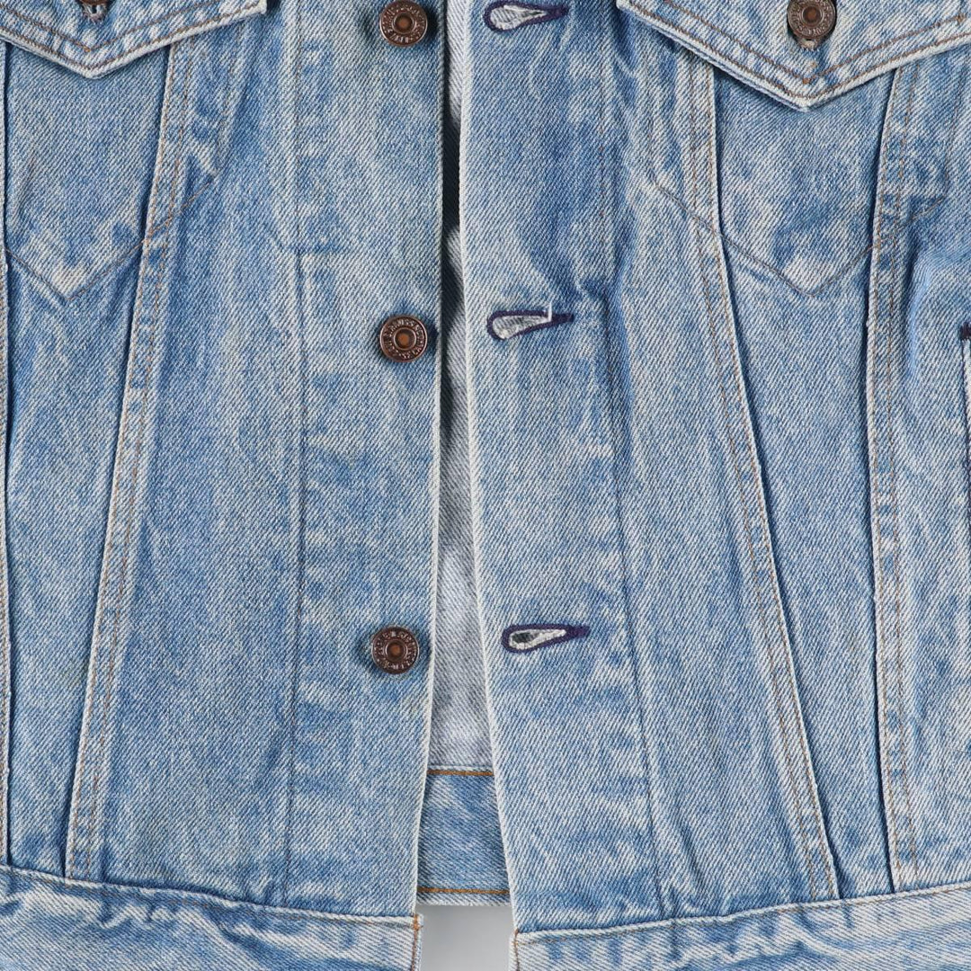 80'S Levi's 70506-0214 denim jacket, denim jacket, made in USA, men's size M, vintage unclear blue type Vintage Second Hand
