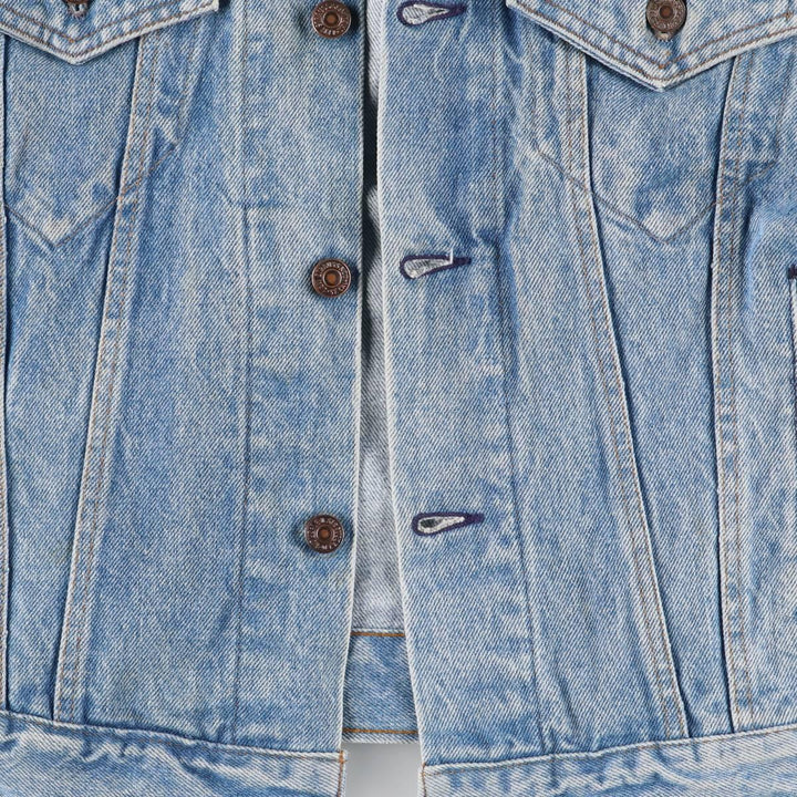 80'S Levi's 70506-0214 denim jacket, denim jacket, made in USA, men's size M, vintage unclear blue type Vintage Second Hand
