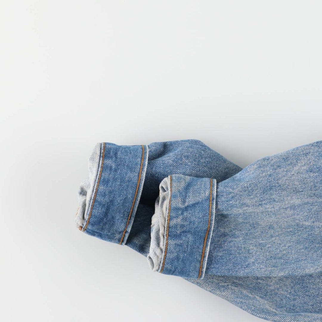 80'S Levi's 70506-0214 denim jacket, denim jacket, made in USA, men's size M, vintage unclear blue type Vintage Second Hand