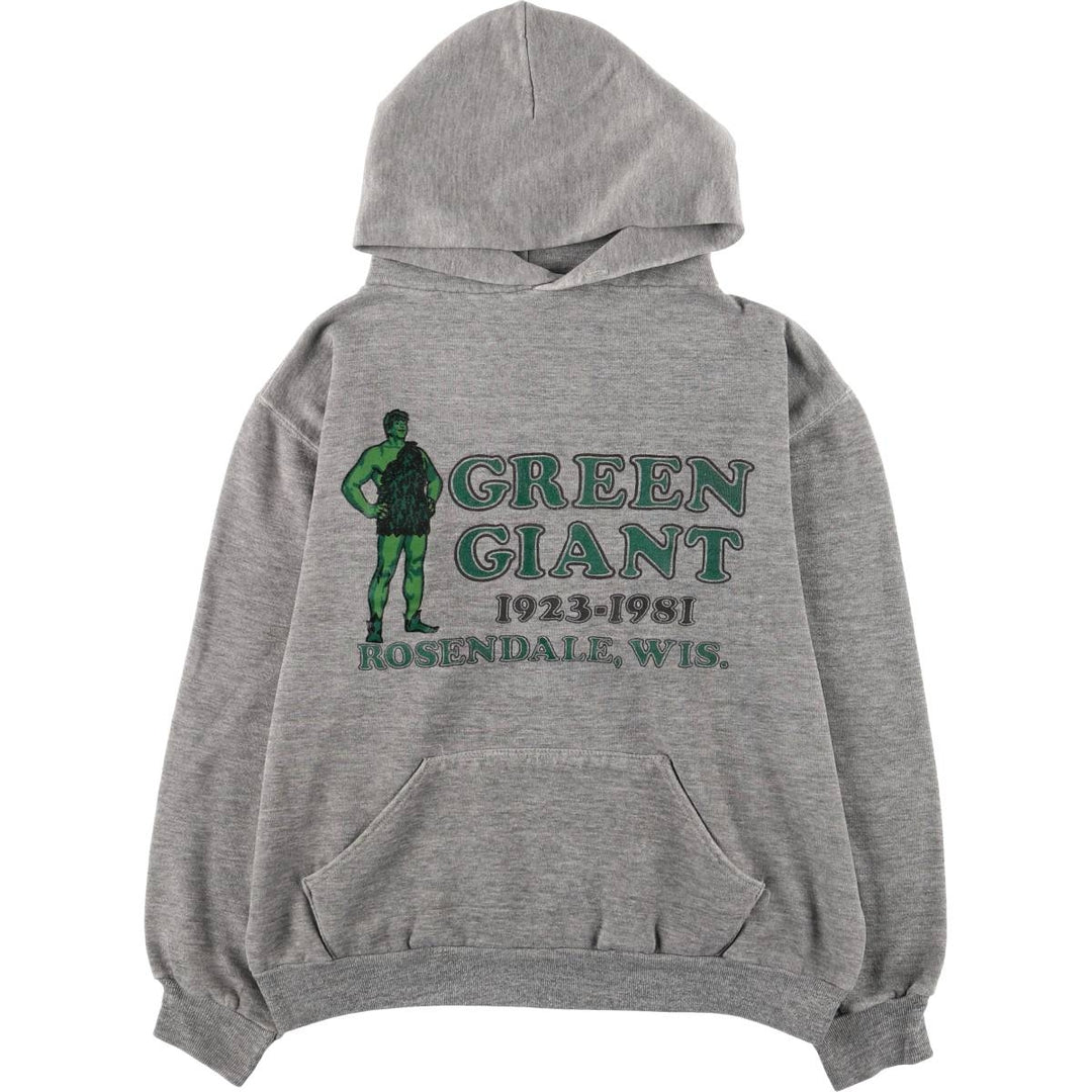 Vintage 70s-80'S Russell Green Giant Advertising pullover sweatshirt, size M, men's polyester gray type Vintage Second Hand