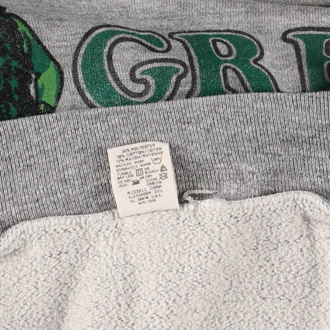 Vintage 70s-80'S Russell Green Giant Advertising pullover sweatshirt, size M, men's polyester gray type Vintage Second Hand