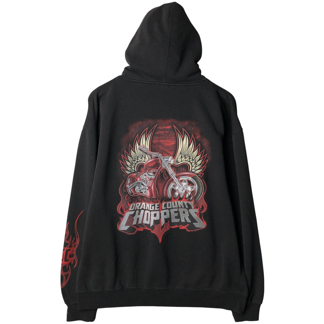 Orange County Choppers Advertising Pullover Hoodie, Men's XL unclear black type Vintage Second Hand