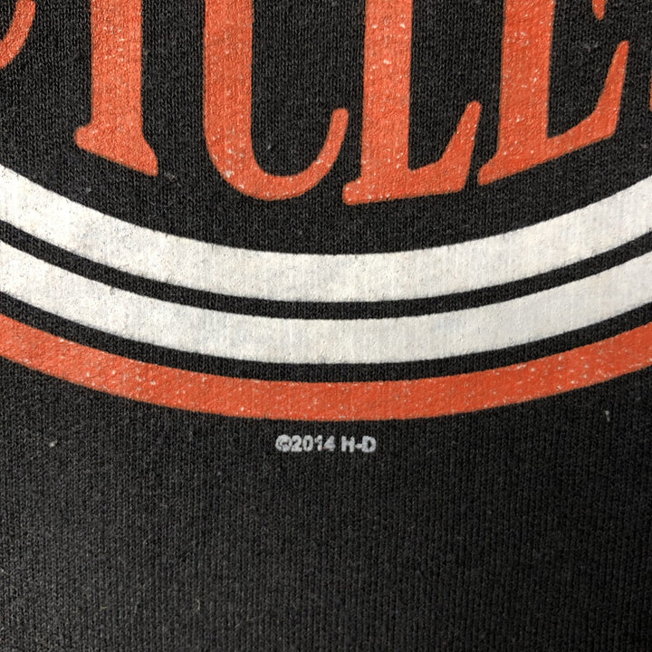 Harley-Davidson Advertising Pullover Hoodie, Men's XL cotton black type Vintage Second Hand