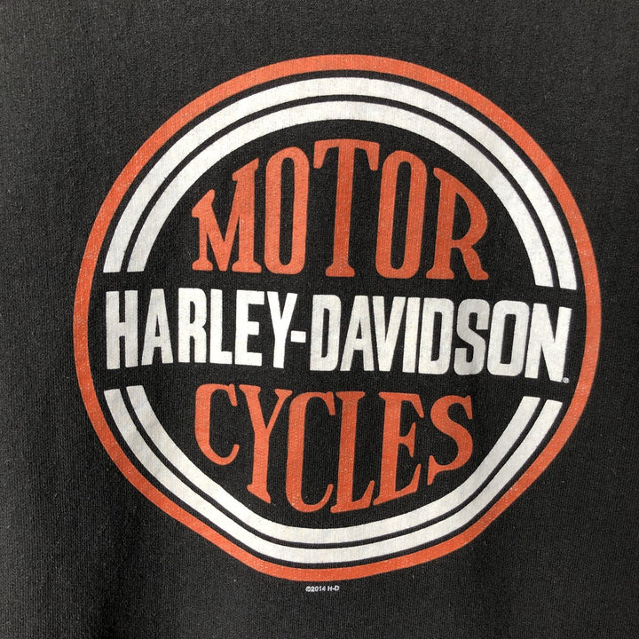 Harley-Davidson Advertising Pullover Hoodie, Men's XL cotton black type Vintage Second Hand