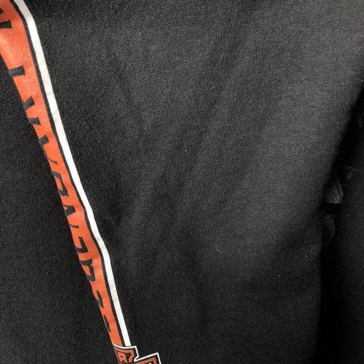 Harley-Davidson Advertising Pullover Hoodie, Men's XL cotton black type Vintage Second Hand