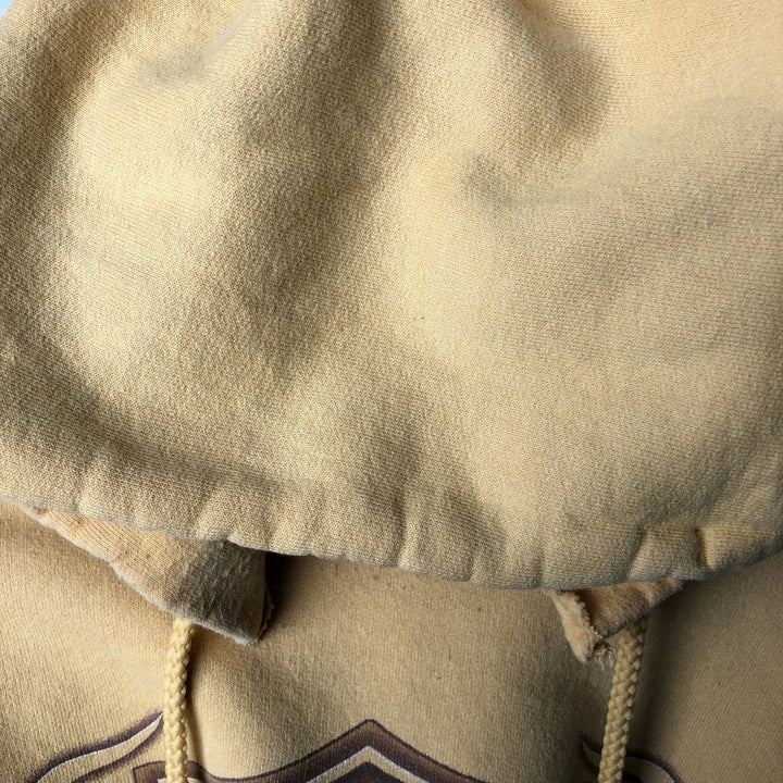 2000'S Harley-Davidson Advertising Pullover Hoodie, Men's XL cotton yellow type Vintage Second Hand